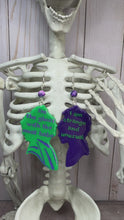 Load and play video in Gallery viewer, Spooky Eclectic Keychains Necklace or Earrings Custom Order
