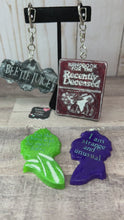 Load and play video in Gallery viewer, Spooky Eclectic Keychains Necklace or Earrings Custom Order
