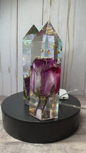 Load and play video in Gallery viewer, Crystal Tower, Paperweight, Resin Art, Custom
