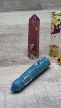 Load and play video in Gallery viewer, Cylinder or Crystal Point - Necklace Earrings or Keychain - Custom Order
