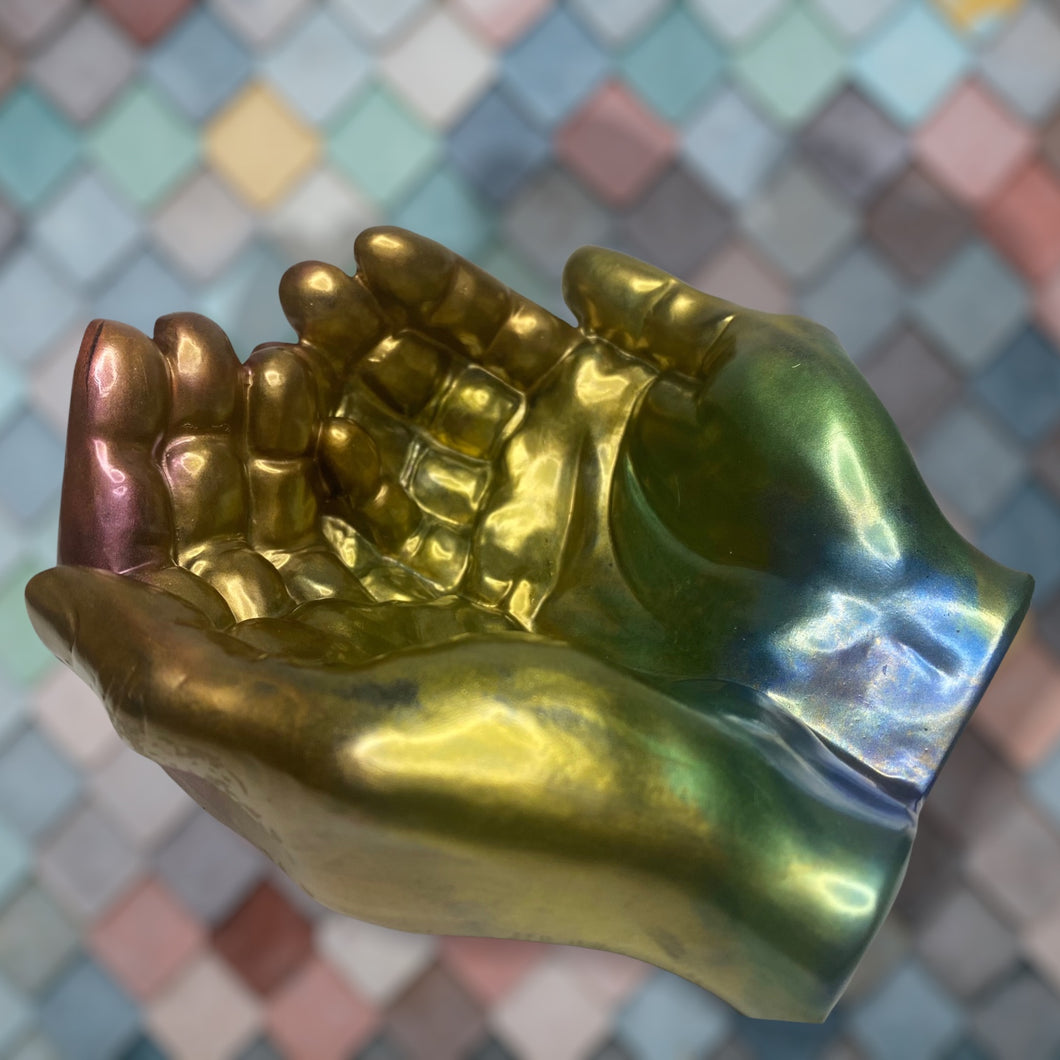 Hands Shaped Dish - Memorial Dish - Custom Order