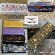 Load image into Gallery viewer, Small Box - for Dominos, Trinkets, Stash, or Jewelry Box - Custom Order
