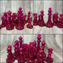 Load image into Gallery viewer, Chess Pieces 3 Sizes - Checkers Pieces 2 Sizes - Custom Order Resin
