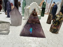 Load image into Gallery viewer, Chakra Pyramids, Triangle, Paperweight, Art
