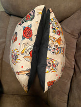 Load image into Gallery viewer, Pin Up Pillow Covers- 18&quot;X18&quot; Zippered Pillow Cover (Cover ONLY) Pink Zipper
