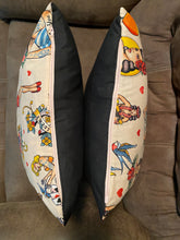 Load image into Gallery viewer, Pin Up Pillow Covers- 18&quot;X18&quot; Zippered Pillow Cover (Cover ONLY) Pink Zipper
