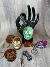 Load image into Gallery viewer, Skull, Skeleton Hand, or Bone Keychain
