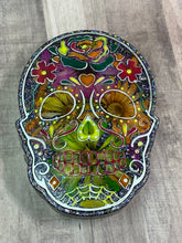 Load image into Gallery viewer, Muertos Skull Jewelry Box, Sugar Skull Box - Custom Order
