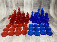 Load image into Gallery viewer, Chess Pieces 3 Sizes - Checkers Pieces 2 Sizes - Custom Order Resin
