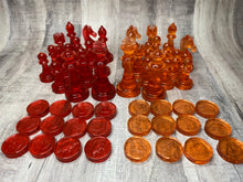 Load image into Gallery viewer, Chess Pieces 3 Sizes - Checkers Pieces 2 Sizes - Custom Order Resin
