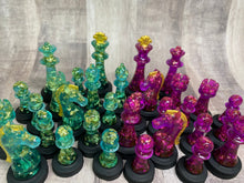 Load image into Gallery viewer, Chess Pieces 3 Sizes - Checkers Pieces 2 Sizes - Custom Order Resin
