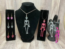 Load image into Gallery viewer, Skeleton Necklace or Skull Earrings Custom Order
