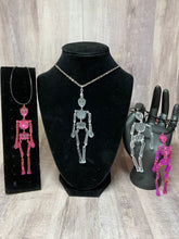 Load image into Gallery viewer, Skeleton Necklace or Skull Earrings
