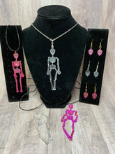 Load image into Gallery viewer, Skeleton Necklace or Skull Earrings Custom Order
