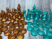 Load image into Gallery viewer, Chess Pieces 3 Sizes - Checkers Pieces 2 Sizes - Pre Made Resin
