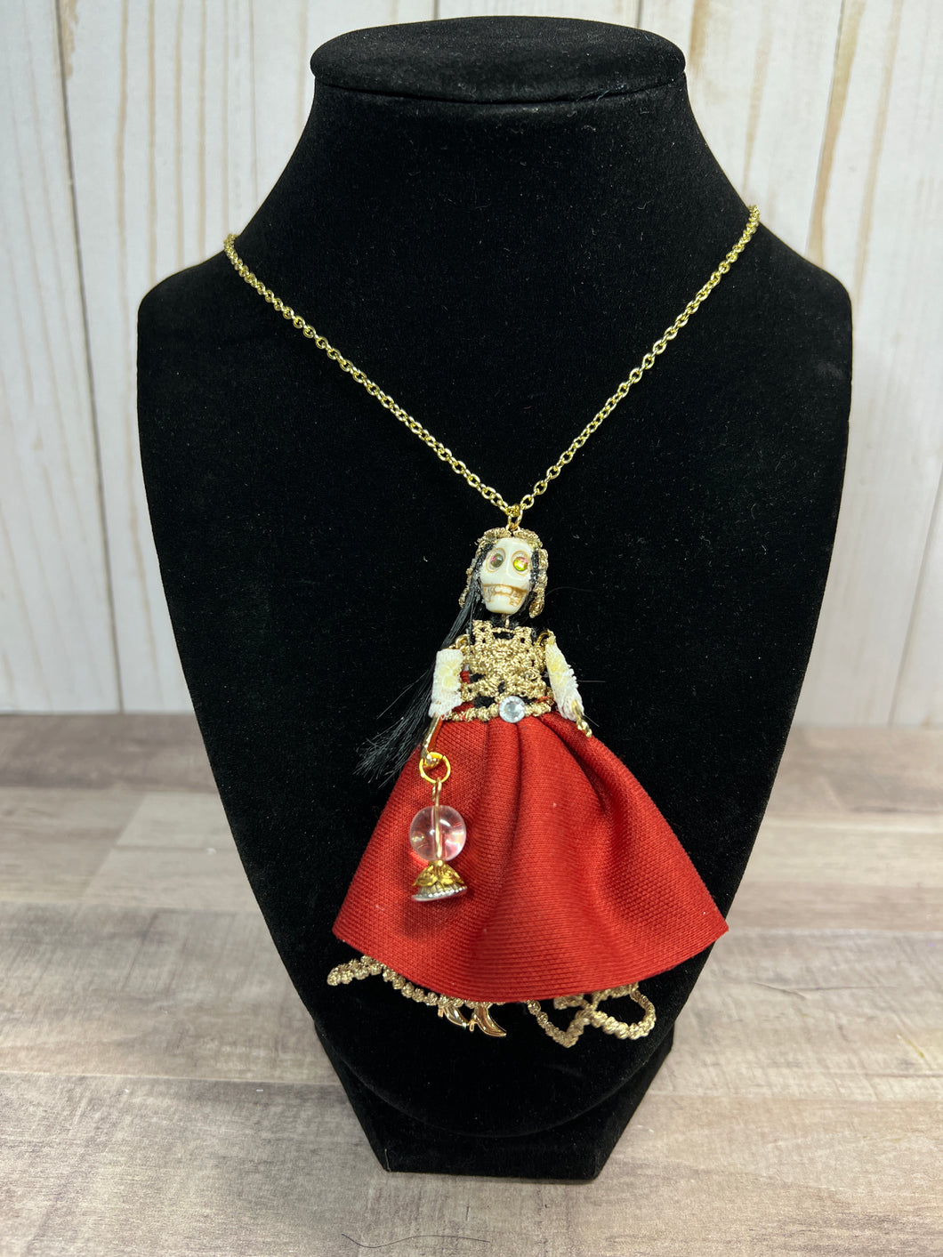 Fortune Teller Skeleton Necklace