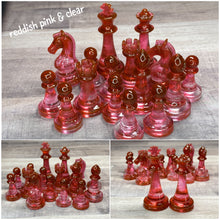 Load image into Gallery viewer, Chess Pieces 3 Sizes - Checkers Pieces 2 Sizes - Pre Made Resin
