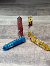 Load image into Gallery viewer, Cylinder or Crystal Point - Necklace Earrings or Keychain - Custom Order
