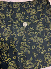 Load image into Gallery viewer, Skull, Halloween, Muertos, Spooky, Horror, Mystical, Stars/Galaxy Fabrics
