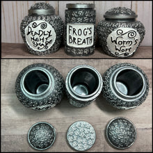 Load image into Gallery viewer, Sally&#39;s Jars - Deadly Nightshade - Frogs Breath - Worms Wort - Custom Order
