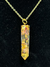 Load image into Gallery viewer, Crystal or Cylinder Resin Necklace, Earrings, Bracelet or Keychain  Pre Made
