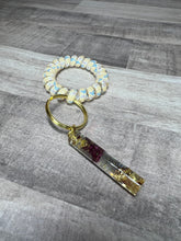 Load image into Gallery viewer, Crystal or Cylinder Resin Necklace, Earrings, Bracelet or Keychain  Pre Made
