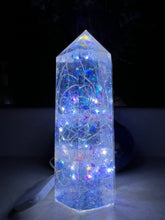 Load image into Gallery viewer, Crystal Tower, Paperweight, Resin Art, Custom
