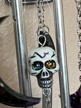 Load image into Gallery viewer, Galaxy Evil Eye Moon &amp; Sun Wind Chime / Sun Catcher
