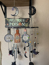 Load image into Gallery viewer, Galaxy Evil Eye Moon &amp; Sun Wind Chime / Sun Catcher
