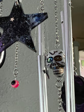 Load image into Gallery viewer, Galaxy Evil Eye Moon &amp; Sun Wind Chime / Sun Catcher

