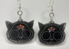Load image into Gallery viewer, Bat &amp; Skull Earrings Custom
