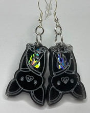 Load image into Gallery viewer, Bat &amp; Skull Earrings Custom
