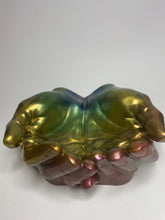 Load image into Gallery viewer, Rainbow Hands Shaped Dish - Memorial Dish - Trinket Dish - Jewelry Dish
