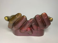 Load image into Gallery viewer, Rainbow Hands Shaped Dish - Memorial Dish - Trinket Dish - Jewelry Dish
