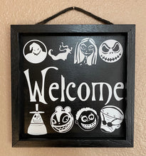 Load image into Gallery viewer, Welcome Sign Halloween Wood
