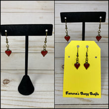 Load image into Gallery viewer, Card Suit Earrings- heart, spade, diamond, or club
