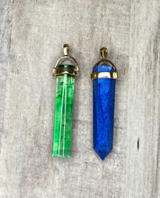 Load image into Gallery viewer, Crystal or Cylinder Resin Necklace, Earrings, Bracelet or Keychain  Pre Made
