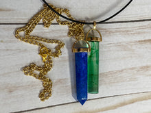 Load image into Gallery viewer, Cylinder or Crystal Point - Necklace Earrings or Keychain - Custom Order
