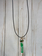 Load image into Gallery viewer, Cylinder or Crystal Point - Necklace Earrings or Keychain - Custom Order
