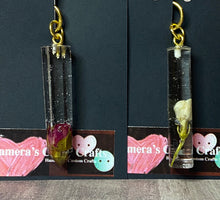 Load image into Gallery viewer, Cylinder or Crystal Point - Necklace Earrings or Keychain - Custom Order
