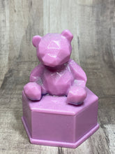Load image into Gallery viewer, Geometric Pink Sparkle Bear Mini Jewelry / Trinket Box
