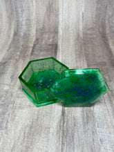 Load image into Gallery viewer, Green Glitter Jewelry Box
