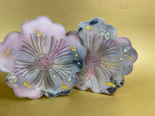 Load image into Gallery viewer, Pink Flower Resin Coasters set of 2
