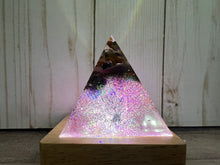 Load image into Gallery viewer, Chakra Pyramids, Triangle, Paperweight, Art
