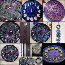 Load image into Gallery viewer, Moon Phase Tray, Clock, Sun Catcher - Custom Order
