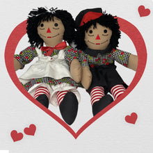 Load image into Gallery viewer, Raggedy Ann or Raggedy Andy Doll in Ebony or Ivory 20-25&quot;
