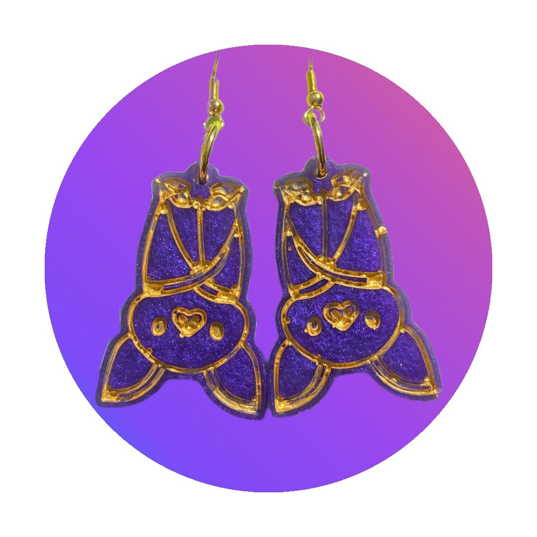 Bat & Skull Earrings Custom