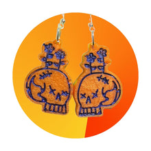 Load image into Gallery viewer, Bat &amp; Skull Earrings
