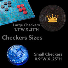 Load image into Gallery viewer, Chess Pieces 3 Sizes - Checkers Pieces 2 Sizes - Custom Order Resin
