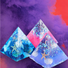 Load image into Gallery viewer, Pyramid, Triangle, Paperweight, Art, Custom

